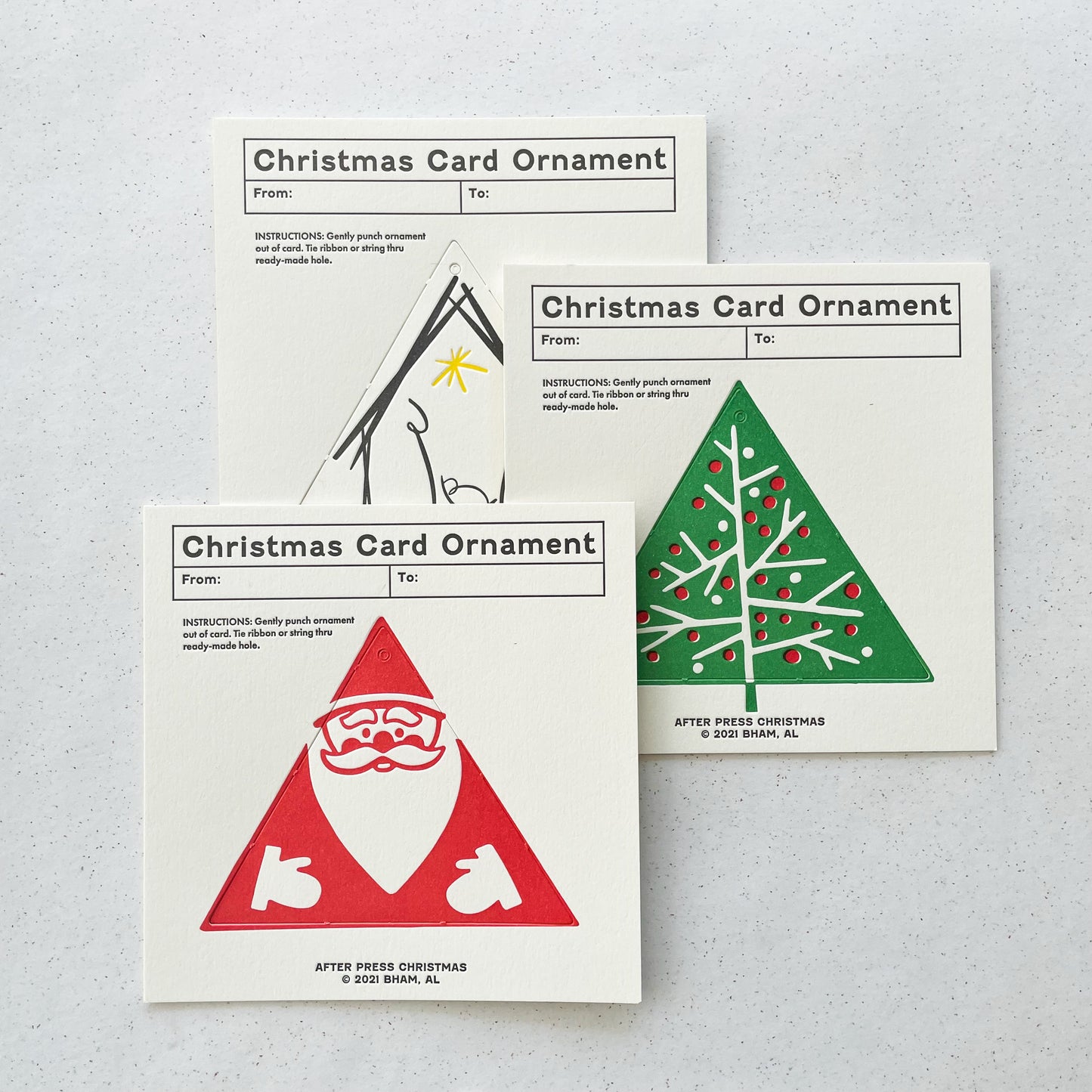 Christmas Card Ornaments