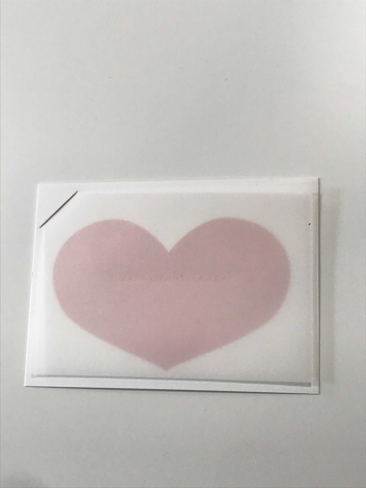 Heart Vellum Valentine Card