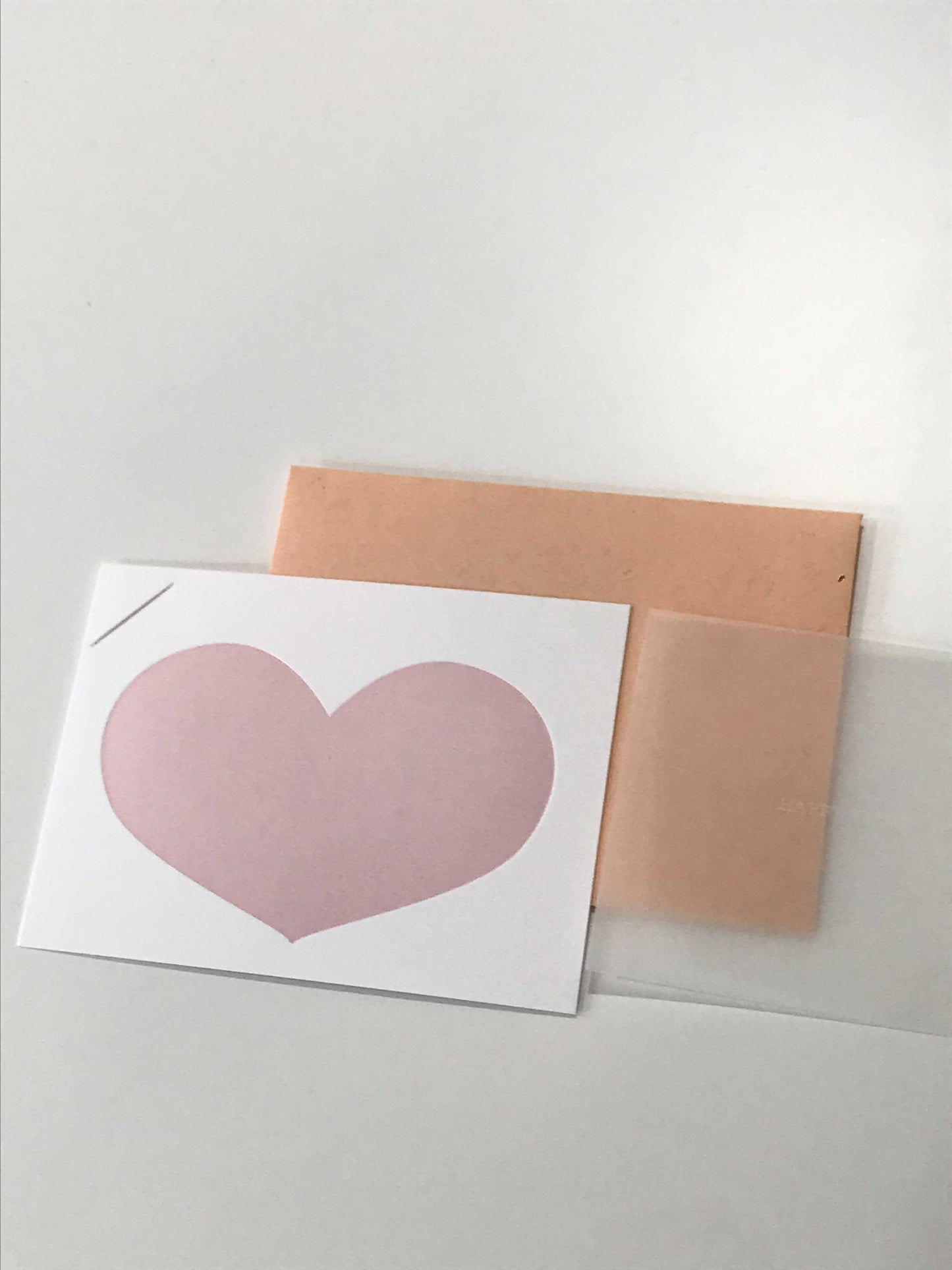 Heart Vellum Valentine Card