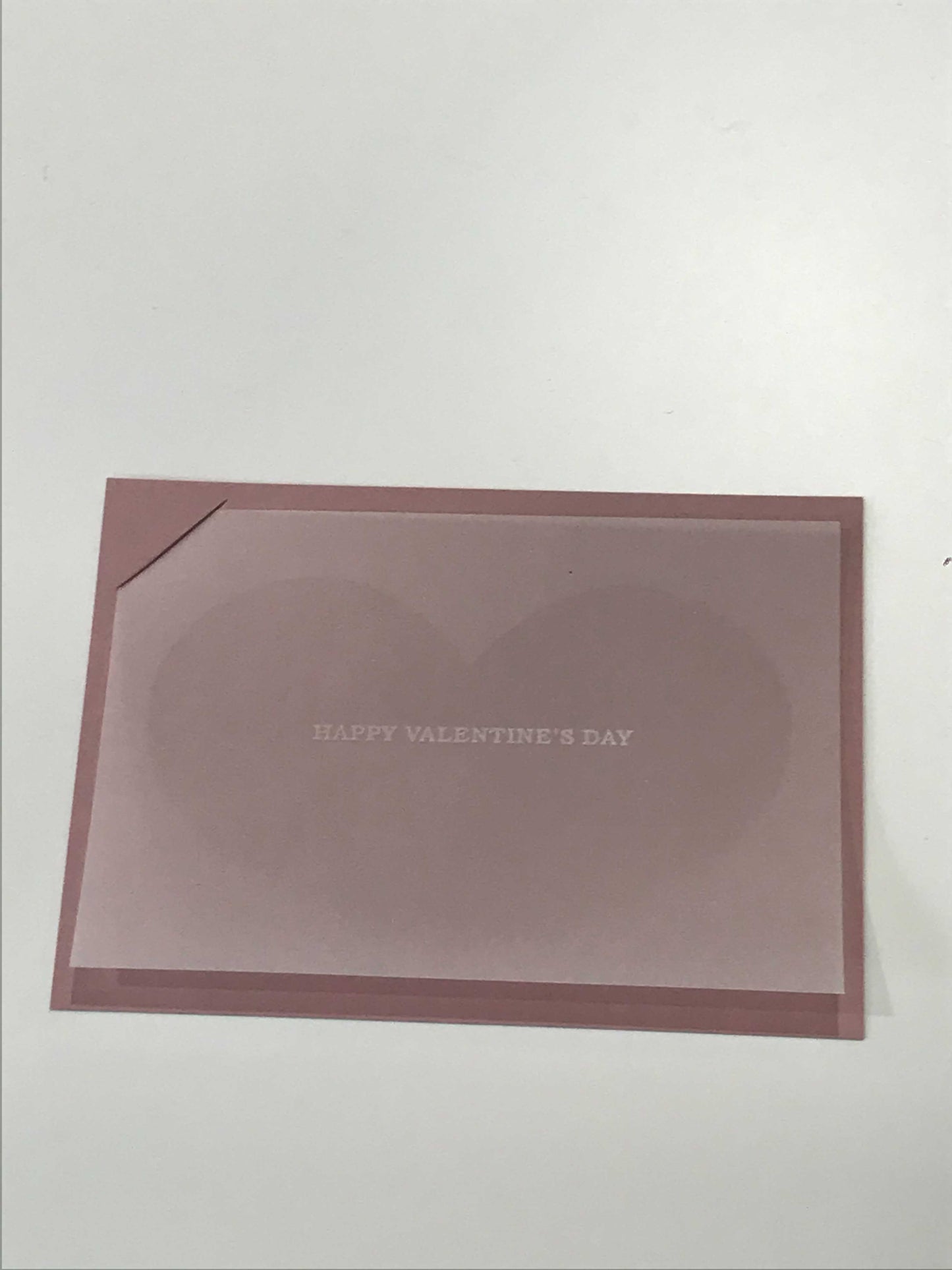 Heart Vellum Valentine Card