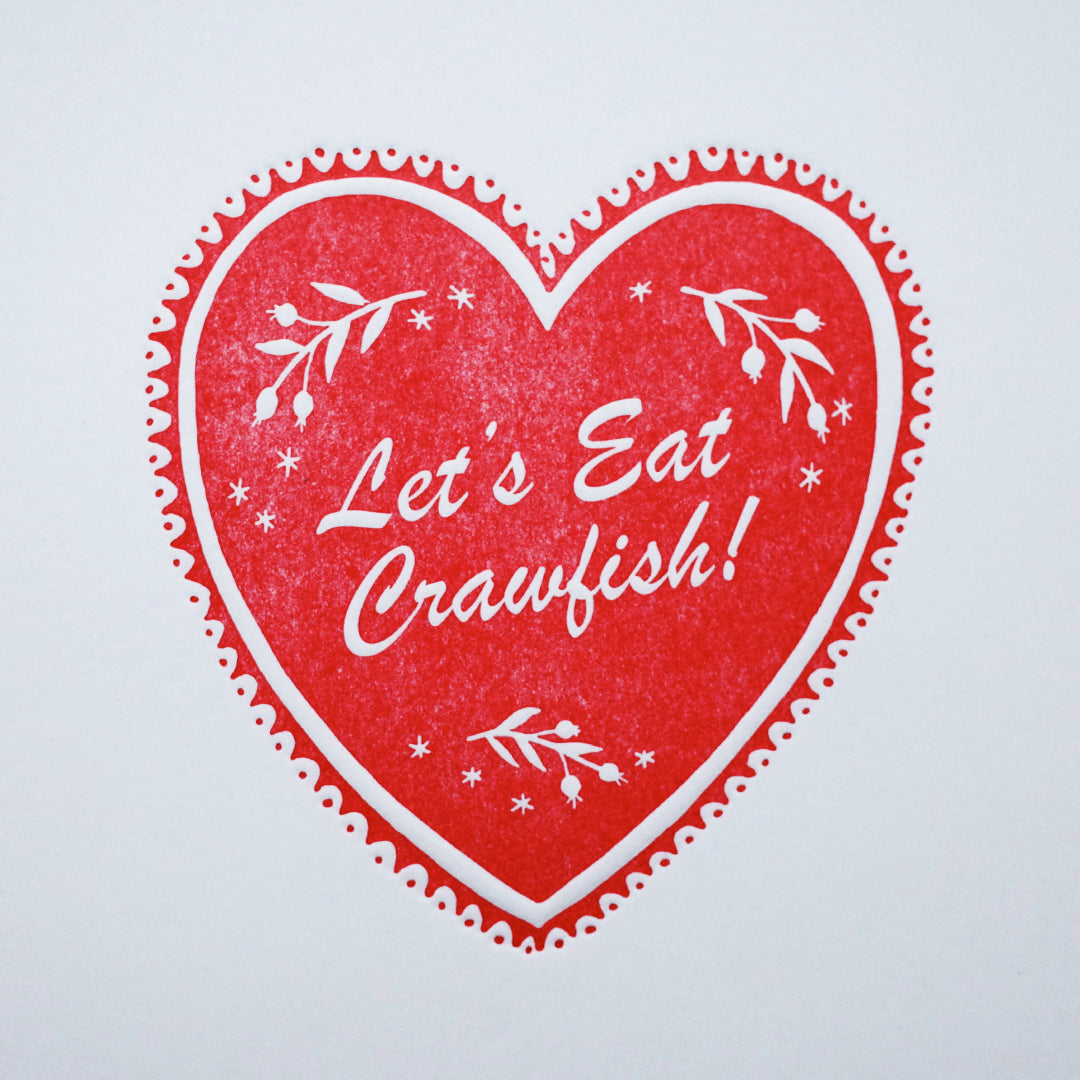 Crawfish Valentine Card